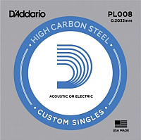 Струна для акустической гитары D'Addario PL008 - 