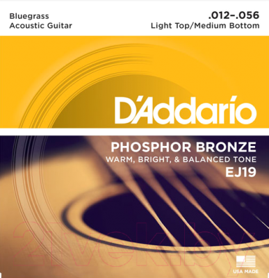 Струны для акустической гитары D'Addario EJ-19