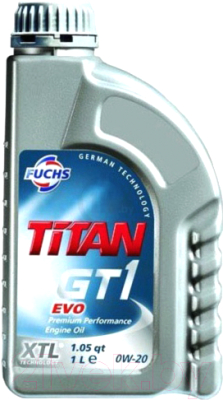 

Моторное масло Fuchs, Titan GT1 Evo 0W20 / 601411397