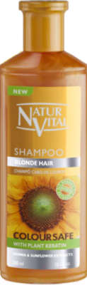 

Шампунь для волос Natur Vital, Coloursafe Shampoo Blonde для сохранения цвета