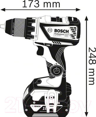 Профессиональная дрель-шуруповерт Bosch GSR 18V-60 C Professional (0.601.9G1.100)