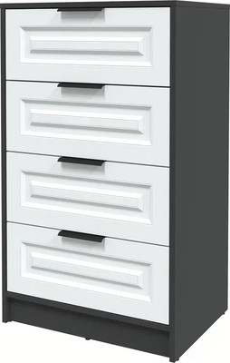 Комод Интерлиния Концепт КТ-К60 Деко (антрацит/белый) - 