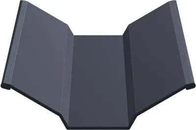 Ендова Скайпрофиль Верхний Эконом Плюс-Пэ-мат-RAL7024 (2м) - 