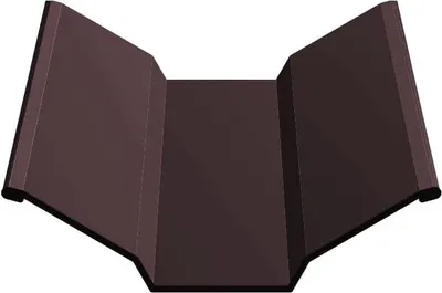 Ендова Скайпрофиль Верхний Эконом Плюс-Пэ-мат-RAL8019 (2м) - 