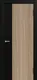 Дверь межкомнатная Geometrica PM 1 ДГ 60x200 ABS (стронг черный/шампань/черный с 2-х сторон) - 