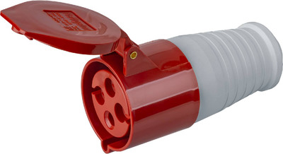 

Розетка силовая, 3Р+РЕ 32А 380 В IP44 / 14307