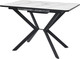 Обеденный стол Мир стульев Саен №28 120x80/30 (черный муар/мрамор бел) - 