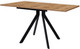 Обеденный стол Мир стульев Саен №47 100x100/40x40 (черный муар/дуб вотан) - 