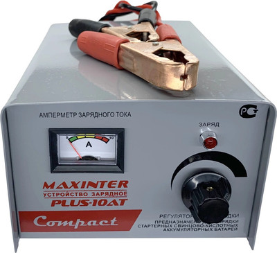 

Зарядное устройство для аккумулятора, PLUS-10AT трансформаторное 12V 1 - 10A WET / EFB