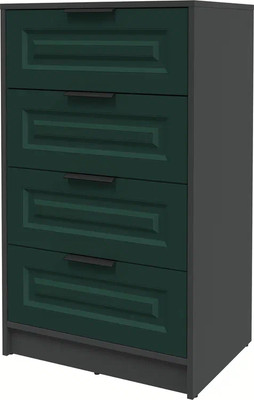 Комод Интерлиния Концепт КТ-К60 Деко (антрацит/изумруд) - 