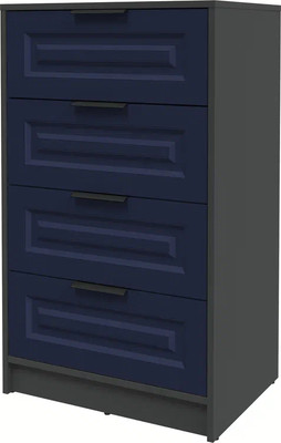 Комод Интерлиния Концепт КТ-К60 Деко (антрацит/индиго) - 