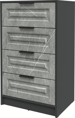 Комод Интерлиния Концепт КТ-К60 Деко ( антрацит/керамика) - 