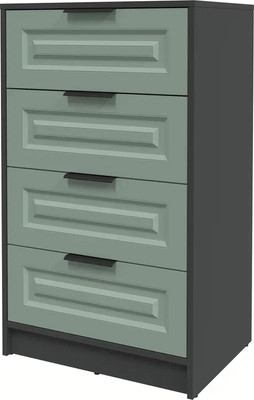 Комод Интерлиния Концепт КТ-К60 Деко (антрацит/мята) - 