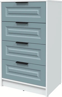 Комод Интерлиния Концепт КТ-К60 Деко (белый платинум/океан) - 