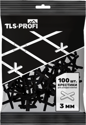 Крестики для укладки плитки TLS-Profi 3мм / TLSZAX302025 (100шт) - 
