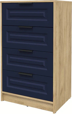 Комод Интерлиния Концепт КТ-К60 Деко (дуб золотой/индиго) - 