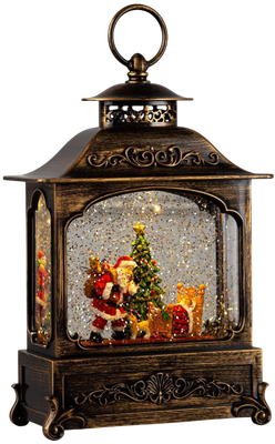 Световая фигурка Luazon Lighting Дед Мороз дарит подарок (теплый белый) - 