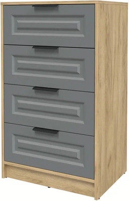 Комод Интерлиния  Концепт КТ-К60 Деко ( дуб золотой/серый) - 