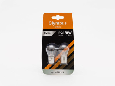 

Комплект автомобильных ламп, Olympus P21/5W BAY15d 12v.21/5w / 8625377
