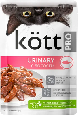 

Влажный корм для кошек, Для здоровья почек с лососем в желе