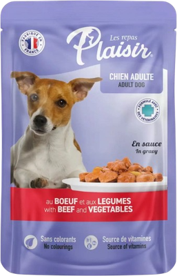 

Влажный корм для собак, Говядина, сердце и овощи