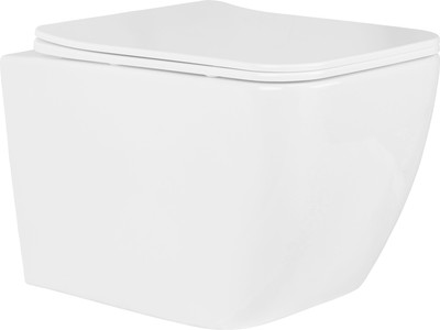 

Унитаз подвесной, Cube Tornado 530135-01 Rimless Soft Close NC