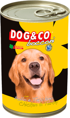 

Влажный корм для собак, Dog&Co кусочки курицы и индейки в соусе