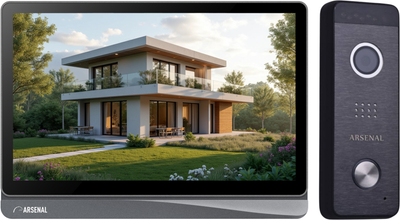 Видеодомофон Arsenal Ювента 8 FHD TUYA + Рокси FHD (черный) - 