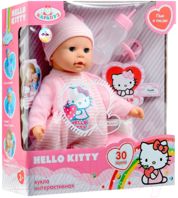 Пупс с аксессуарами Карапуз Hello Kitty / 13311-RU-HELLO KITTY