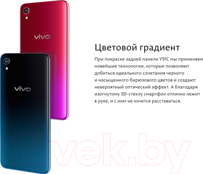 Смартфон Vivo Y91C 2GB/32GB (черный океан)