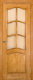 Дверь межкомнатная ПМЦ № 7 ДО с рамкой 80x200 (стекло сельвит бронза/светлый лак) - 