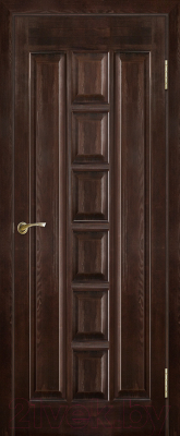 Дверь межкомнатная ПМЦ № 11 ДГ 60x200 (темный лак)