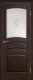 Дверь межкомнатная ПМЦ № 16 ДО со стеклом 80x200 (темный лак) - 