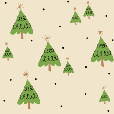 

Бумага для оформления подарков, Spruce. Елки / N5689