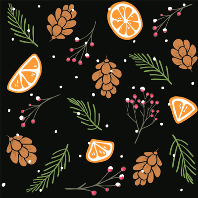 

Бумага для оформления подарков, Spruce. Шишки / N5690