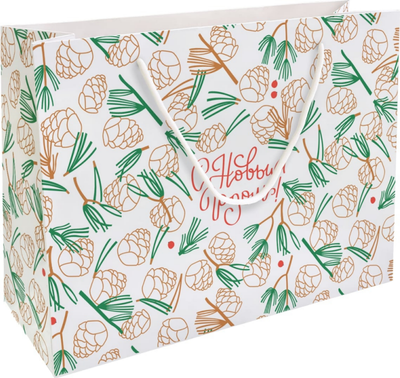 

Пакет подарочный, Holidays. Шишки / N4301