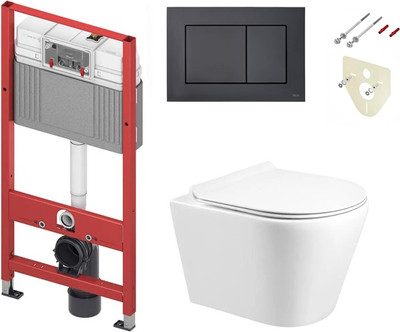 

Унитаз подвесной с инсталляцией, GD-W201T + TECE 9400414