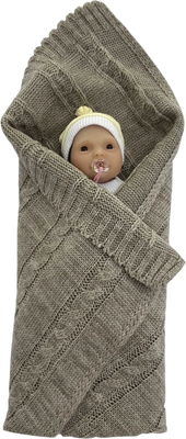 

Аксессуар для куклы, Плед Стильная коса для куклы 19см