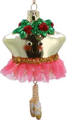 

Елочная игрушка, All Glass Звезда-балерина / 00975