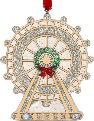 

Елочная игрушка, London Christmas Колесо обозрения London Eye / 1060