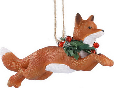 

Елочная игрушка, Woodland Tales Лиса с венком из остролиста и плюща / 10031