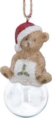 

Елочная игрушка, Nostalgia Мишка на стеклянном шаре / 10622