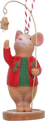 

Елочная игрушка, A Nordic Christmas Мышонок Alfie со звездой / 10084_2