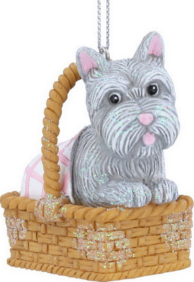 

Елочная игрушка, Fairy Tales Тотошка (собака) в корзинке / 10676