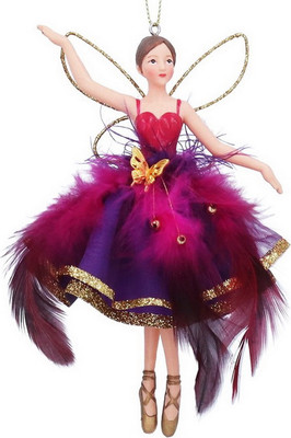

Елочная игрушка, Paradise Garden Фея в юбке из перьев / 10101_1