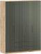 Шкаф Речицадрев Адель Р396.16  (дуб вотан SWN/грин) - 