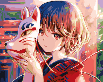 

Картина по номерам, В стиле аниме. Кицунэ / PNB/PL-228