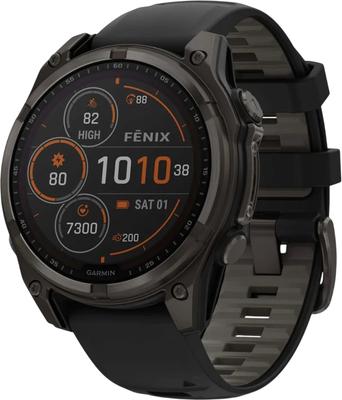 Умные часы Garmin Fenix 8 Sapphire Solar 47mm / 010-02906-11 (Carbon Gray) - 