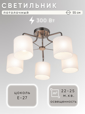 

Люстра, НПБ 02-5x60-102 / 6544/5