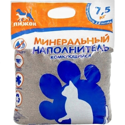 Наполнитель для туалета Пижон Минеральный / 3336524